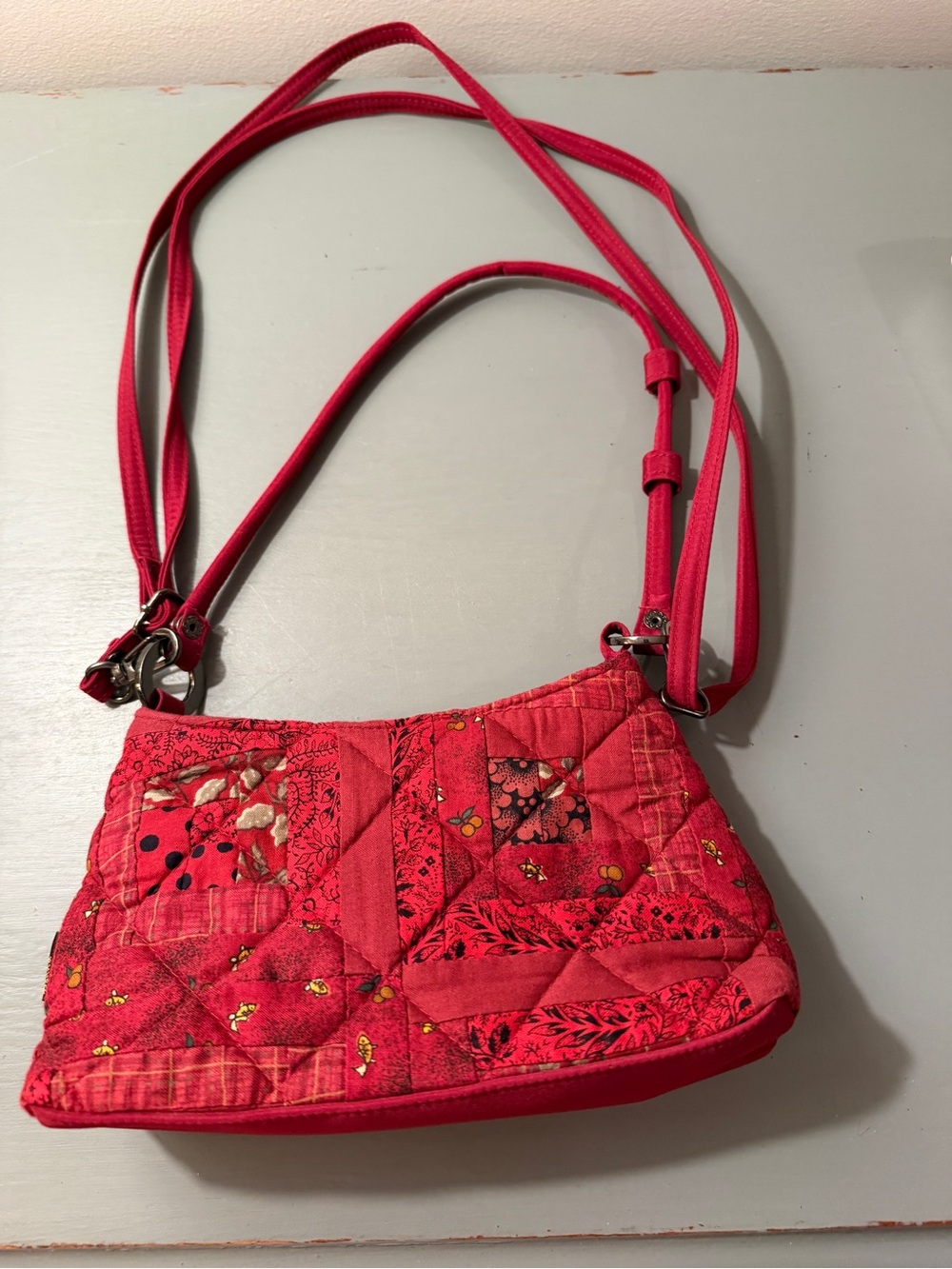 Donna Sharp Red Quilted Crossbody Bag - Women's Shoulder Purse